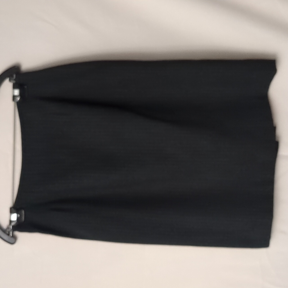 Black Pinstripe Fully Lined Skirt Size 10